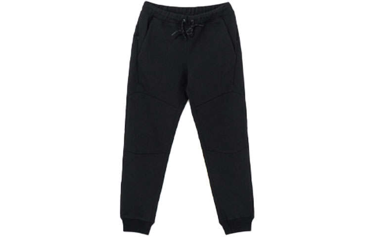 New Era Knitted Sweatpants Unisex Black Thickened Straight Fit Pants