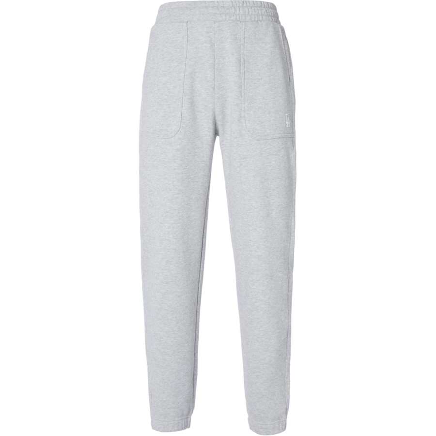 MLB Los Angeles Dodgers Knitted Sweatpants Unisex Gray Moderate Cuffed Pants