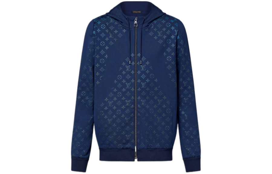 LOUIS VUITTON LOUIS VUITTON Monogram Technical Zip Through Hoodie