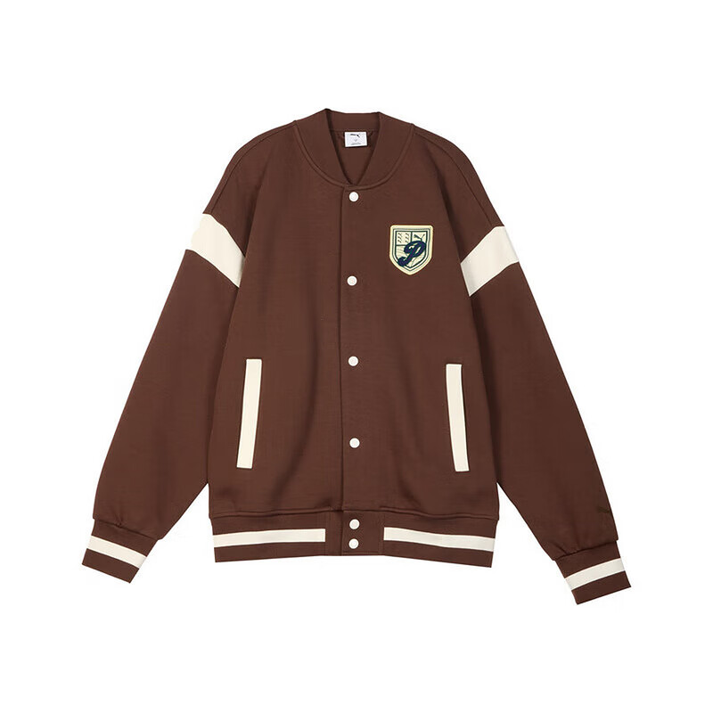 PUMA PUMA Jackets Men's Brown Stand Collar Moderate Other