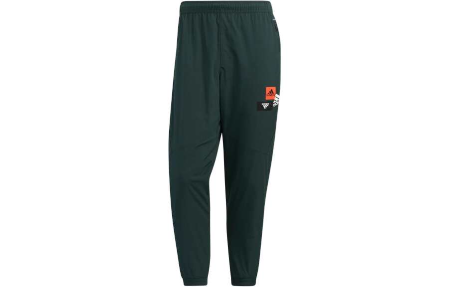 Adidas Adidas Knitted Sweatpants Men's Green Moderate Cuffed Pants