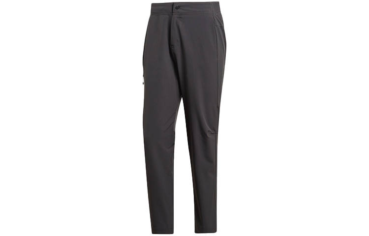 Adidas Adidas Knitted Sweatpants Men's Charcoal Black Moderate Straight Fit Pants