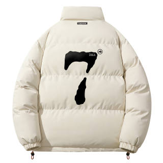 PAKA Puffer Jackets Unisex Stand Collar Thickened Padded Puffer Jacket