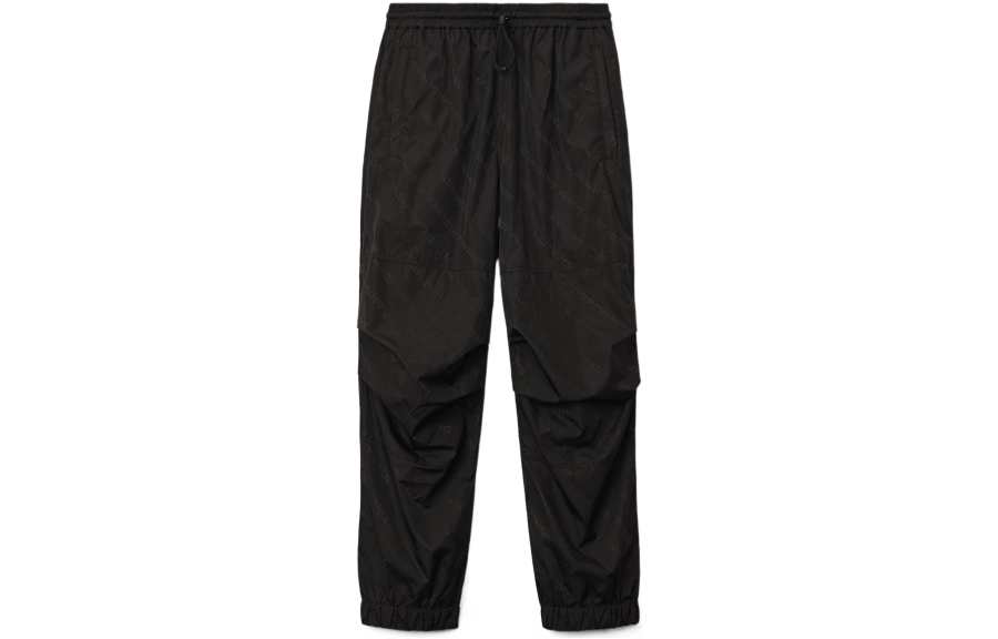 Alexander Wang Knitted Sweatpants Unisex Black Moderate Cuffed Pants