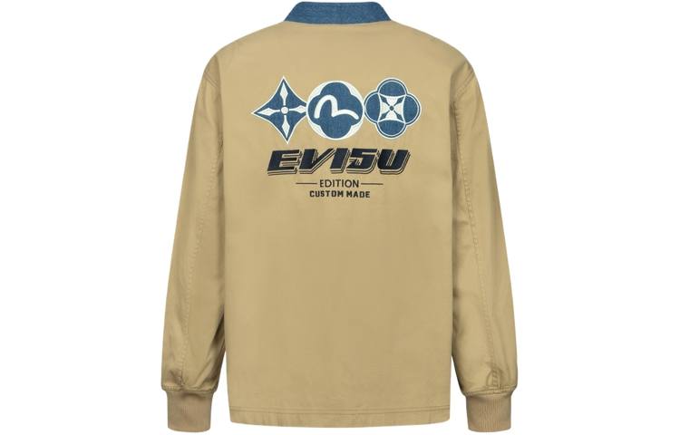 EVISU EVISU Jackets Men's Apricot V Neck Moderate Other