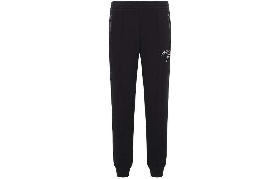 EMPORIO ARMANI Knitted Sweatpants Men's Black Moderate Other