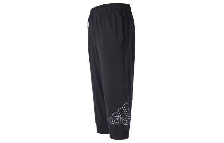 Adidas Adidas Knitted Sweatpants Men's Black Moderate Cuffed Pants