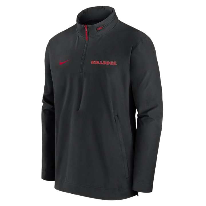 Nike Nike Georgia Bulldogs Sideline Coach Men's Nike College 1/2 Zip Hooded Jacket