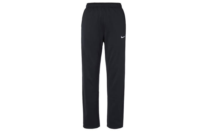 Nike Nike Therma FIT Solid Color Logo Embroidery Elastic Waistband Fleece Lined Sweatpants Men's Black