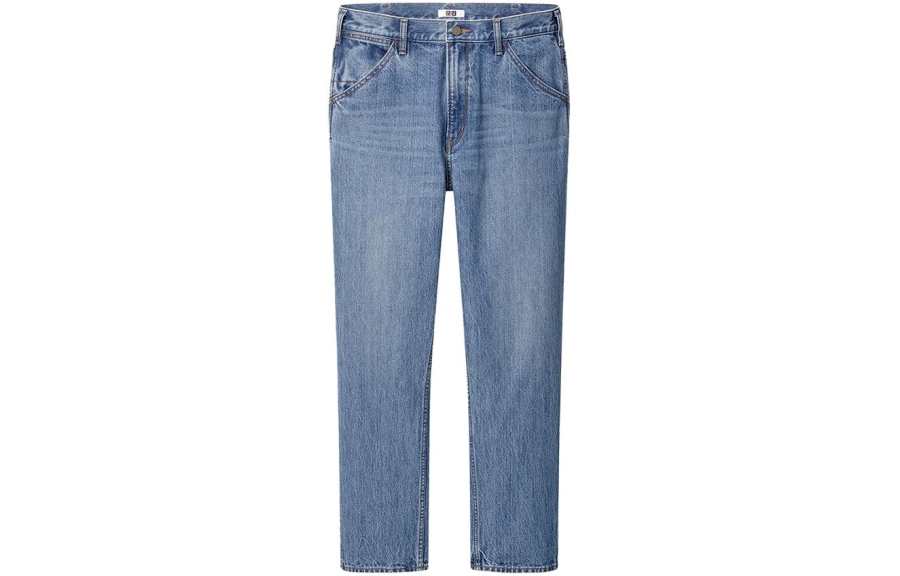 UNIQLO Jeans Men's Lake Blue Moderate Straight Fit Pants