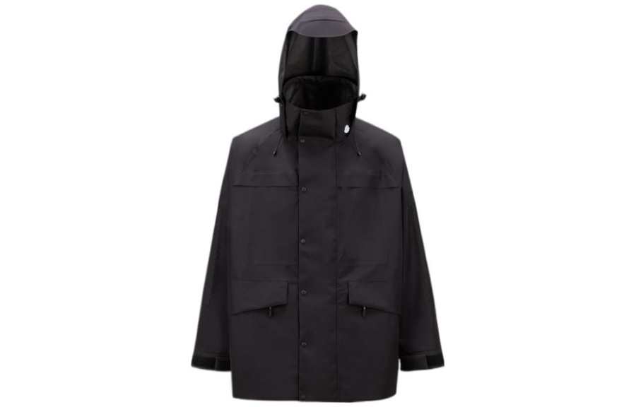 MONCLER GENIUS HYKE Parka Coat Men's Black