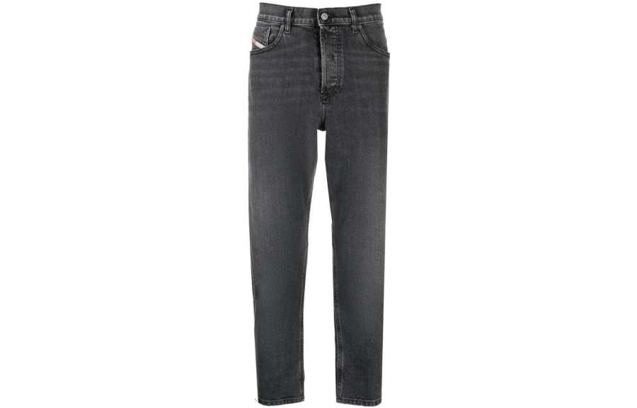 DIESEL DIESEL Logo Patch Straight Leg Jeans
