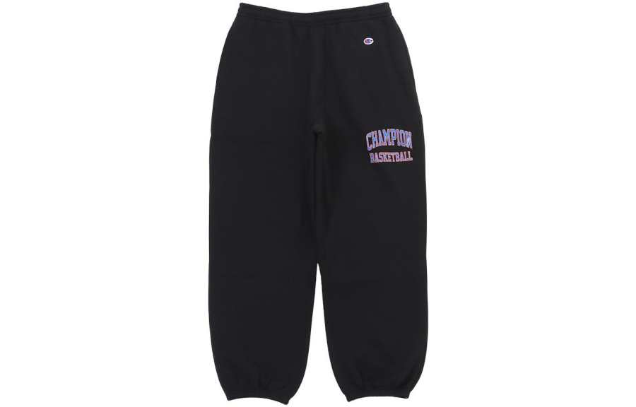 Champion FW22 Loose Fit Classic Small C Logo Thickened Fleece Lined Casual Sweatpants Knitted Sweatpants Unisex