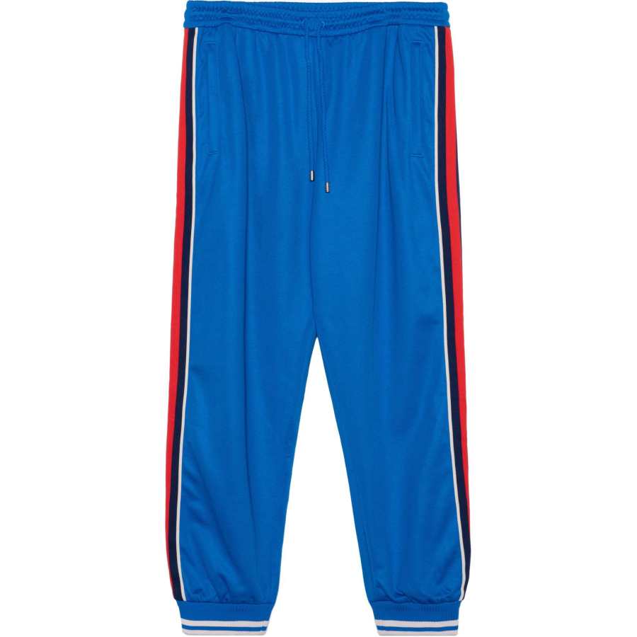 GUCCI FW22 Knitted Sweatpants Men's Blue