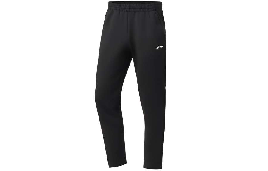 Li-Ning Li Ning Knitted Sweatpants Men's New Standard Black Moderate Skinny Pants