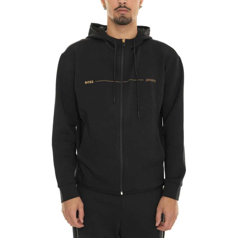 Hugo Boss logo-print hoodie