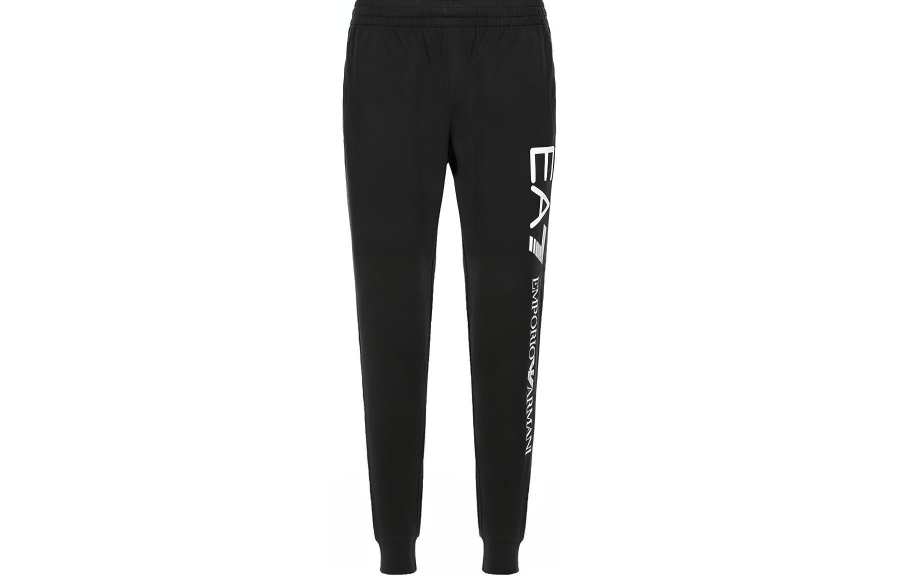 EMPORIO ARMANI EA7 FW18 Knitted Sweatpants Men's Black