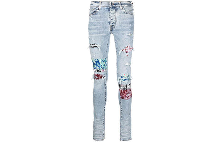 AMIRI AMIRI Pajama Art Patch Jeans