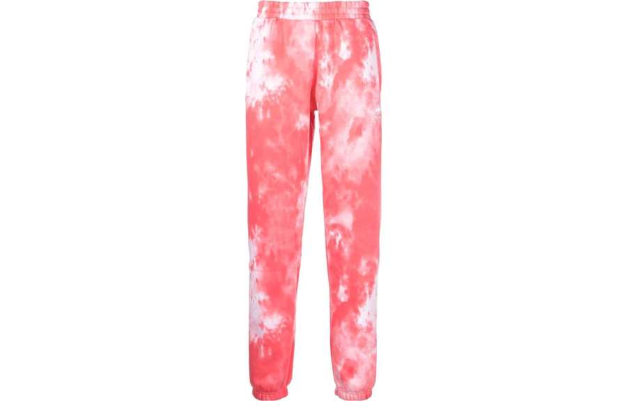 Adidas Adidas Knitted Sweatpants Men's Pink Moderate Cuffed Pants