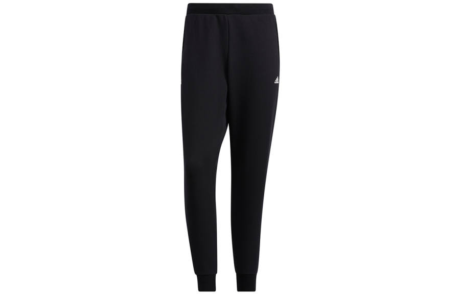 Adidas Adidas Knitted Sweatpants Men's Black Moderate Cuffed Pants
