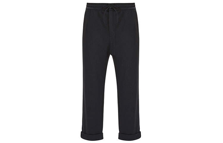 Y-3 Y 3 Casual Pants Men's Black Moderate Straight Fit Pants