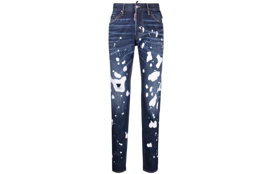 DSQUARED 2 DSQUARED 2 Jeans Men's Blue Moderate Straight Fit Pants
