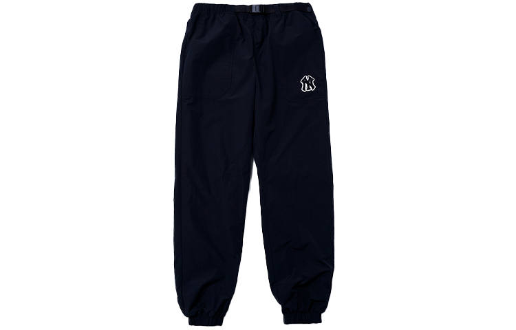 MLB New York Yankees Casual Pants Unisex Black Moderate Cuffed Pants