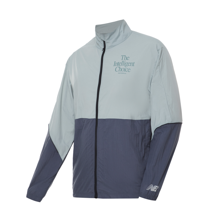 New Balance New Balance Graphic Impact Run Packable Jacket Jackets & Coats Men's Blue