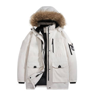 Emoji Parka Coats Unisex Detachable Hood Thickened