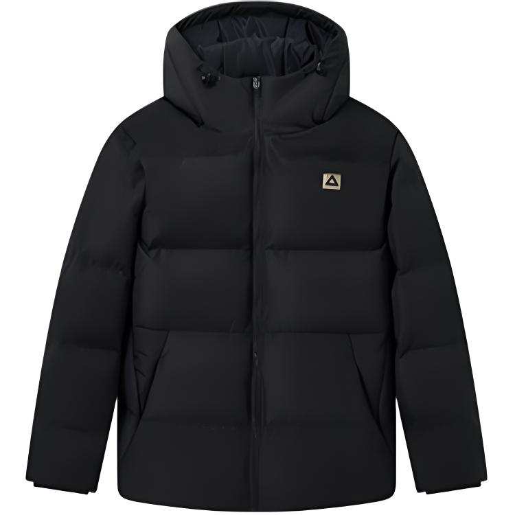 PEAK PEAK Down Jackets Men's Black Hooded Thickened Other