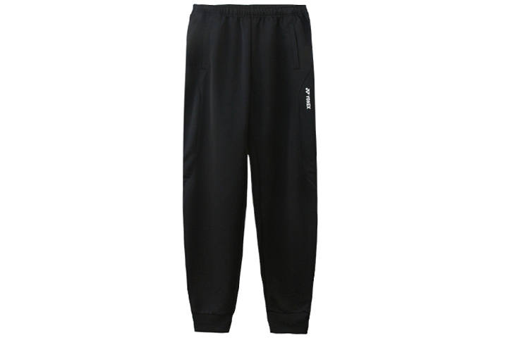 YONEX YONEX Knitted Sweatpants Men's Black Thickened Cuffed Pants
