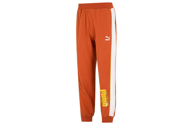 PUMA PUMA Knitted Sweatpants Men's Orange
