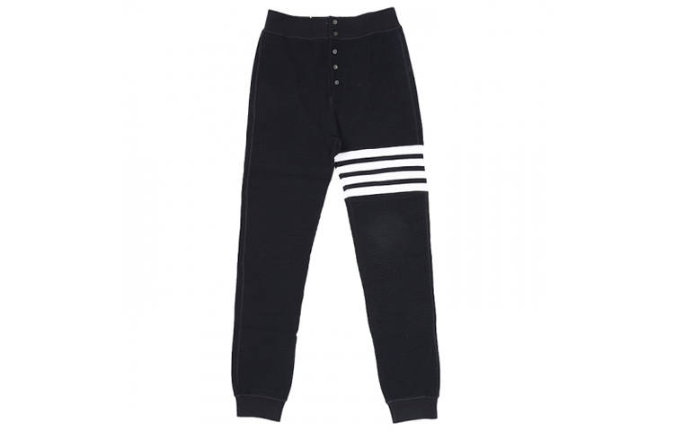 THOM BROWNE Casual Pants Men's Dark Blue Moderate Slim Fit Pants