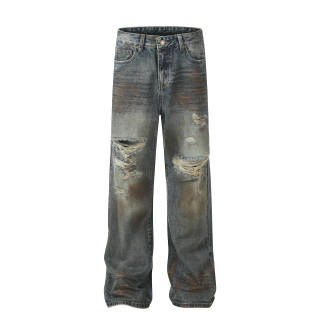 GBXM Jeans Unisex Moderate Straight Fit Pants