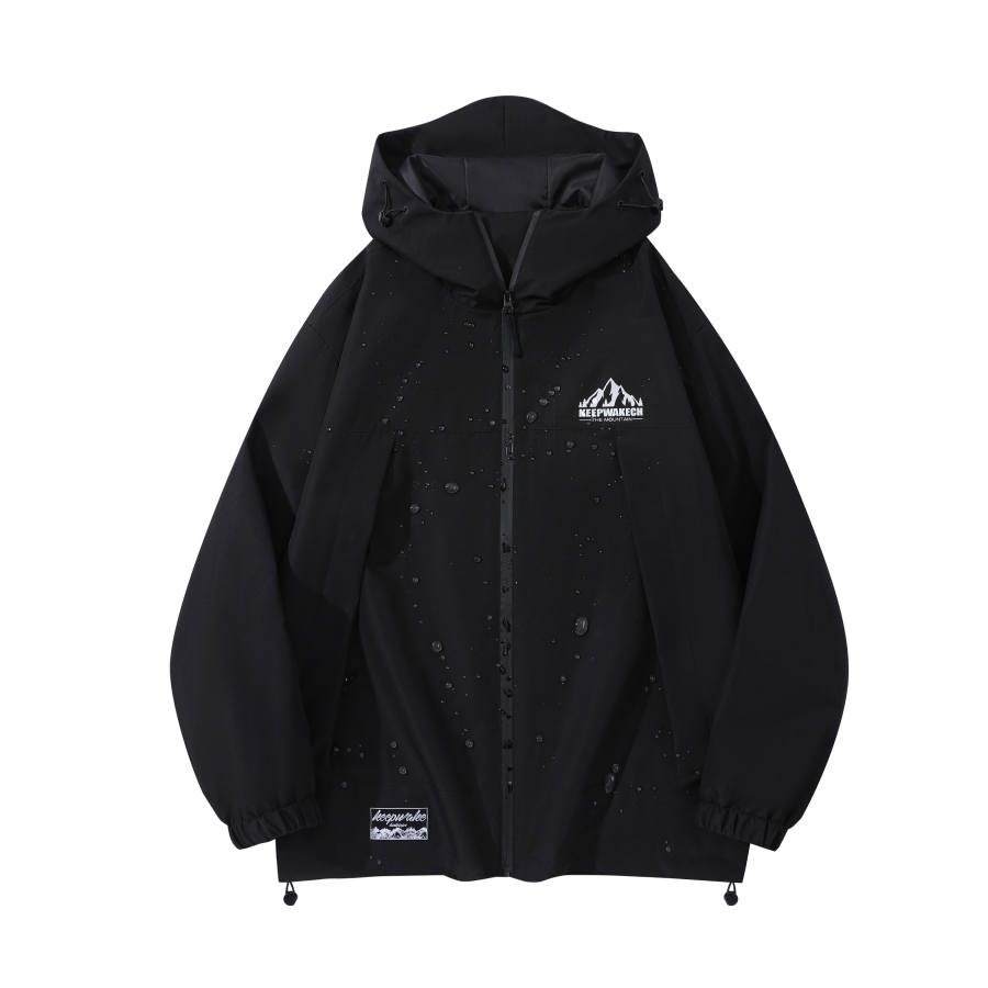 KW Windbreaker Jackets Unisex Hooded Fleece Lined Soft Shell
