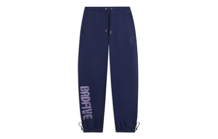 Li-Ning Li Ning BADFIVE Knitted Sweatpants Men's Twilight Indigo Moderate Cuffed Pants