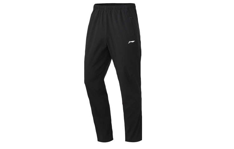 Li-Ning Li Ning Running Collection Knitted Sweatpants Men's New Standard Black Moderate Sweatpants