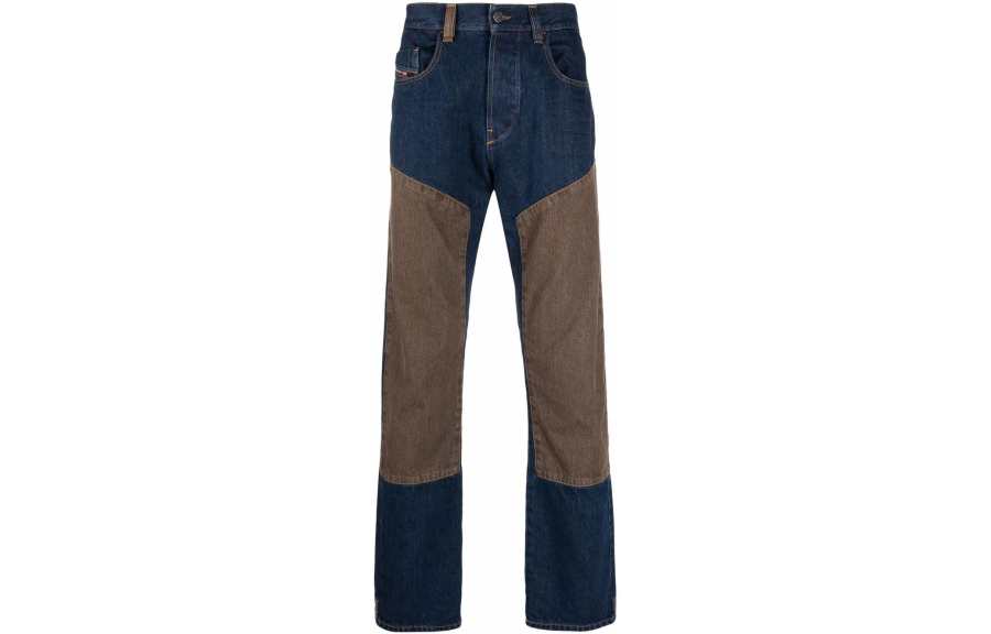 DIESEL Jeans Men's Blue Moderate Straight Fit Pants