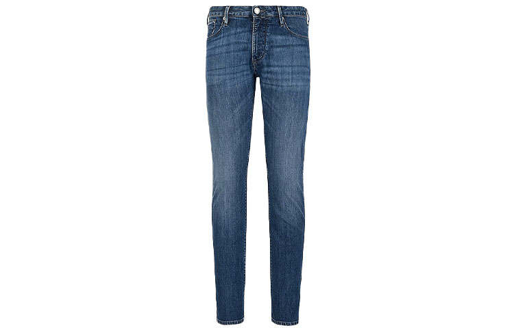 EMPORIO ARMANI Mid Rise Contrast Stitched Jeans
