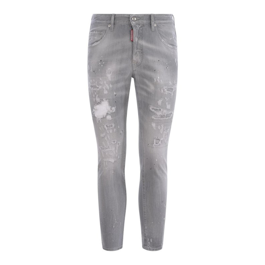 DSQUARED 2 Dsquared2 Paint Splatter Detailed Embellished Slim Fit Jeans