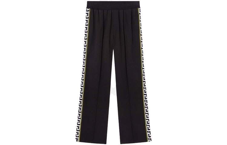 VERSACE VERSACE Logo Embroidered Straight Leg Track Pants