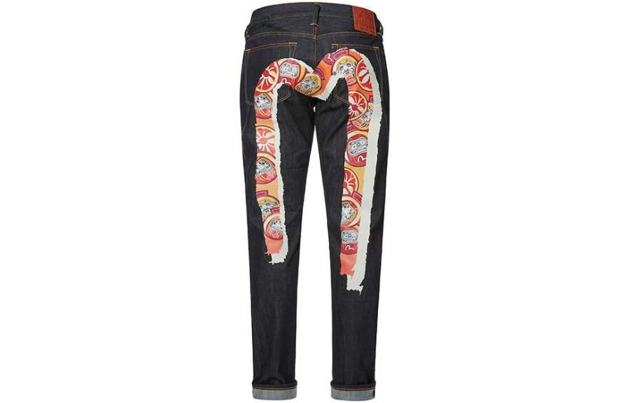 EVISU EVISU Straight Stretch Moderate Jeans Men's Blue