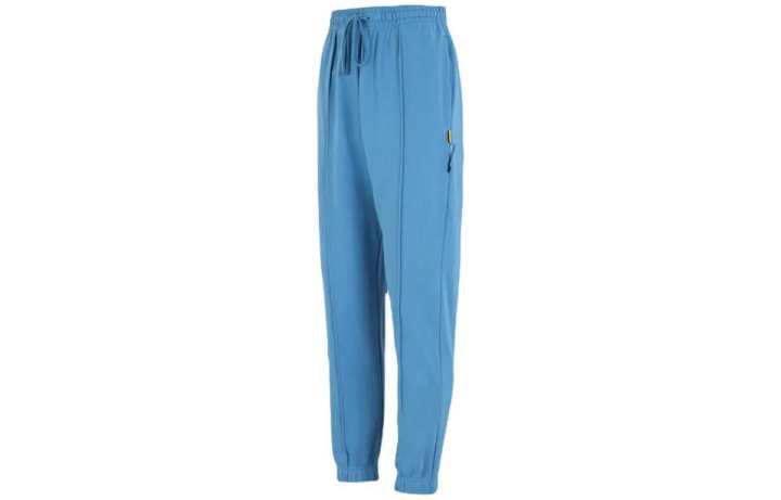 Nike Nike Fitted Fleece Lined Retro Sports Patchwork Knitted Sweatpants Men's Blue