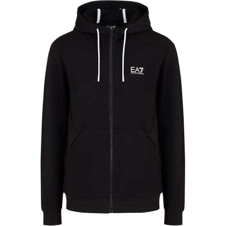 EMPORIO ARMANI Zip-Up Drawstring Hoodie