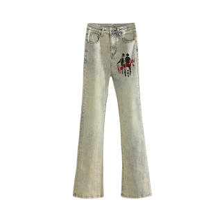 FUERZA Jeans Unisex Thin Flared Pants