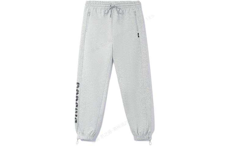 Li-Ning Li Ning Basketball Collection BADFIVE Elastic Cuff Fleece Lined Thermal Loose Fit Knitted Sweatpants Men's Gray