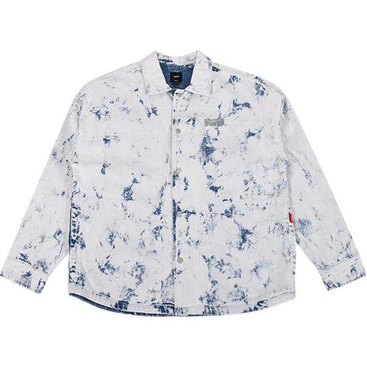 Vans Vans Jackets Men's Blue With White Lettering Lapel Moderate Other
