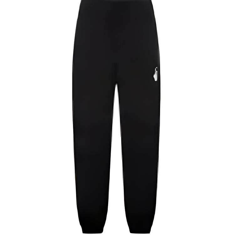 OFF-WHITE OFF WHITE FW21 Knitted Sweatpants Men's Black Moderate Cuffed Pants