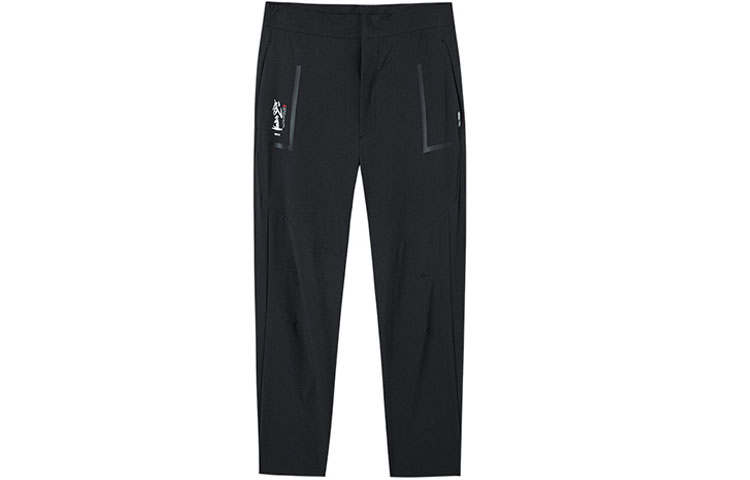 ANTA Variety Training Collection Knitted Sweatpants Men's Black Moderate Straight Fit Pants