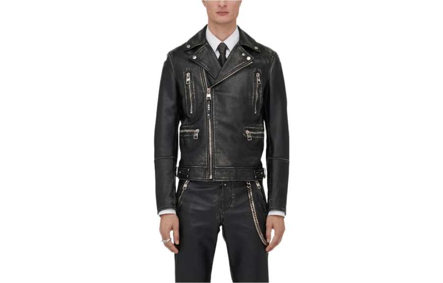 Alexander McQueen Alexander McQueen Zipped Leather Jacket